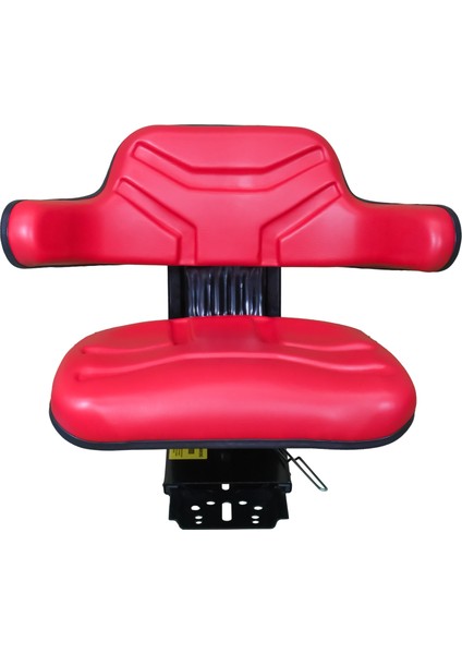 Kırmızı Pm 110 Sabit Kolçaklı Ileri Geri Kızak Ayarlı Traktör Koltuğu