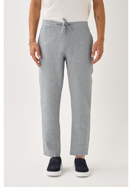 Smart Casual Dokulu Pantolon