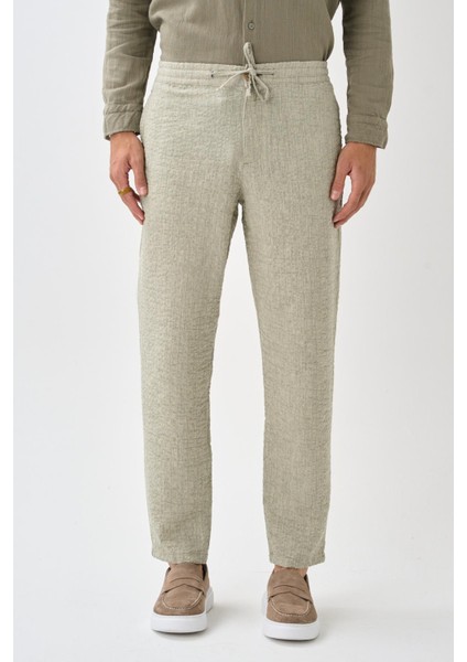 Smart Casual Dokulu Pantolon