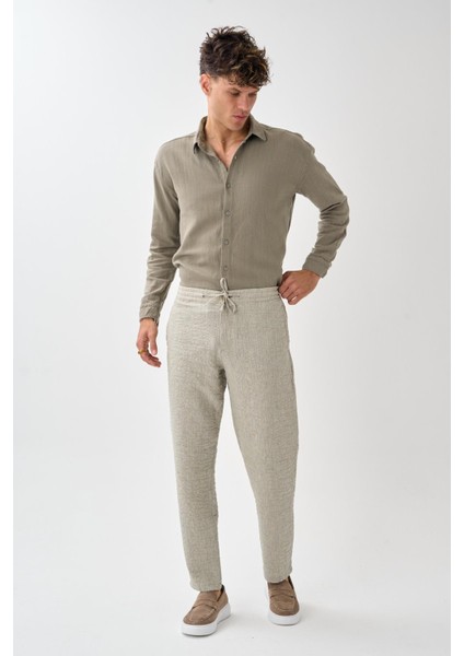 Smart Casual Dokulu Pantolon modelleri