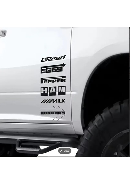 Araç Sticker – Alışveriş Listesi Tasarım (Yan Kapı Uygulama)