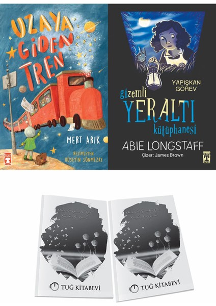 Uzaya Giden Tren ve Gizem Li Yeraltı Kütüphanesi 1 Yapışkan Görev + Hediyeli