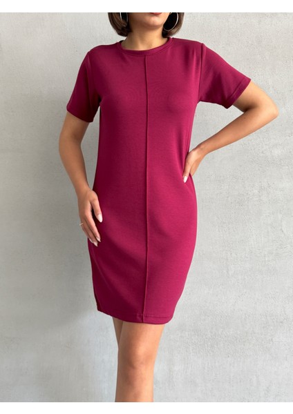 Kadın Bisiklet Yaka Soft Touch Elbise