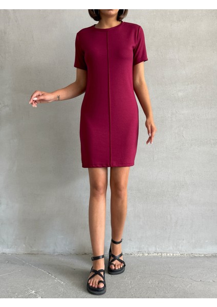 Kadın Bisiklet Yaka Soft Touch Elbise fiyatları