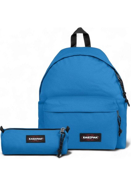 Benchmark Single Bubble Blue Kalem Çantası ve Padded Pak'r Okul Sırt Çantası Set