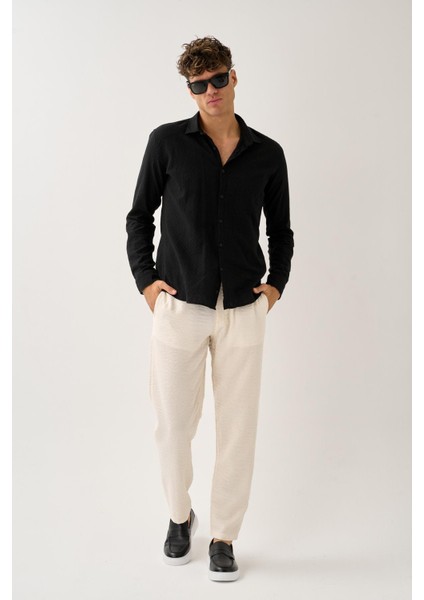 Smart Casual Dokulu Pantolon fırsatları