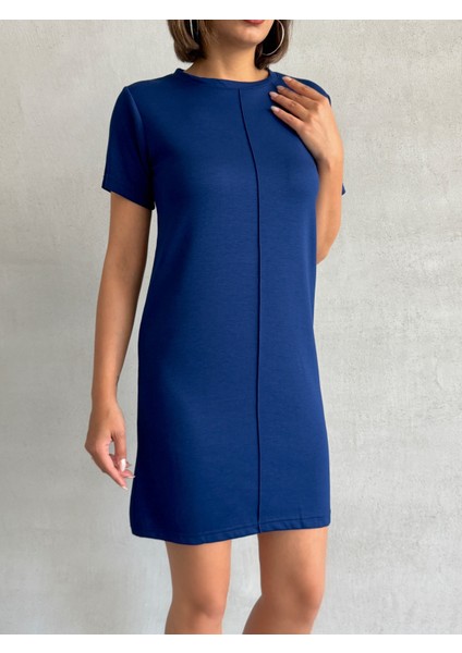 Kadın Bisiklet Yaka Soft Touch Elbise