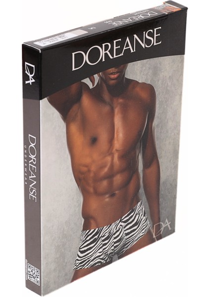 Erkek Modal Zebra Çizgili Mini Paça Boxer 1795 modelleri