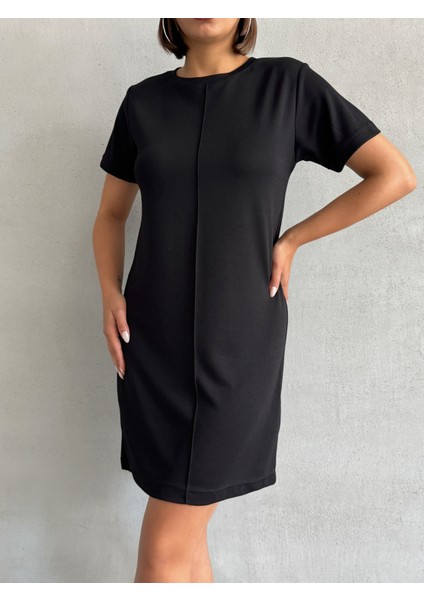 Kadın Bisiklet Yaka Soft Touch Elbise