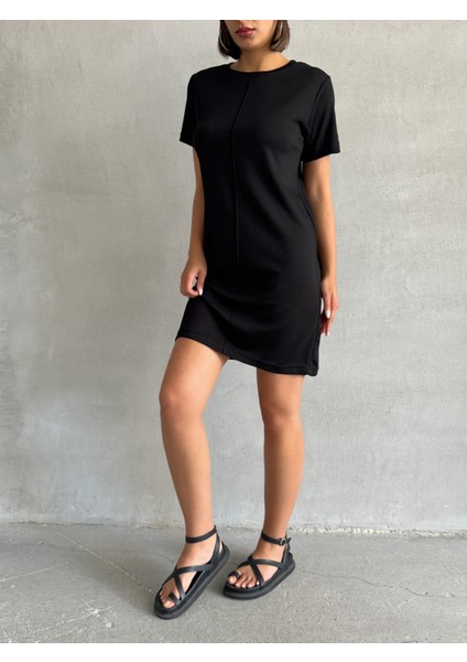 Kadın Bisiklet Yaka Soft Touch Elbise fiyatları