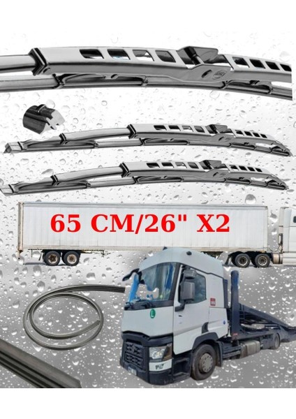 Renault D 430 Ön Silecek Süpürgesi Seti 65CM