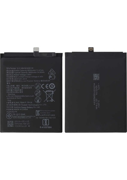 P30 Uyumlu Huawei HB436380ECW 3500 Mah Batarya