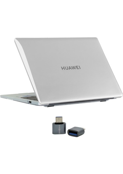 Huawei Matebook 14 Kılıf (2024 Yılı) ile Uyumlu Kristal Parlak Iz Yapmaz Koruyucu Kılıf