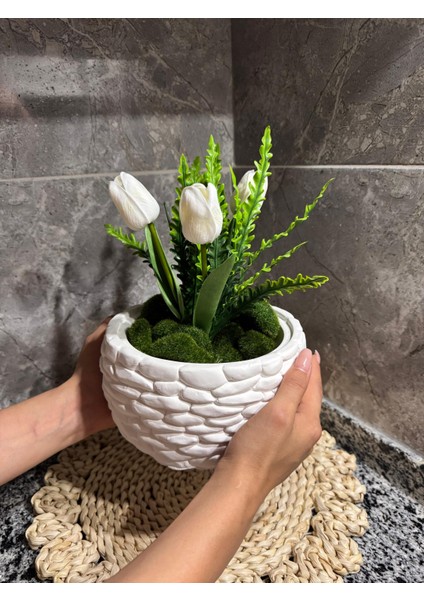 Premium Beton Tozundan Üretilmiş Dev Saksı – El Işçiliği ile Hazırlandı fiyatları