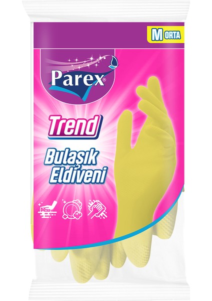 Trend Bulaşık Eldiveni Orta Boy - M Beden fırsatları