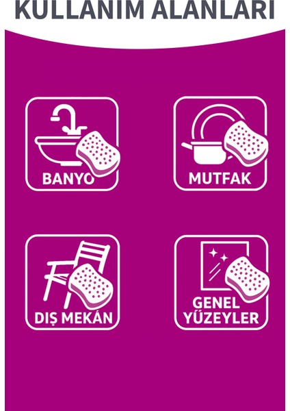 Klasik Yeşil Düz Sünger 5'li fiyatları