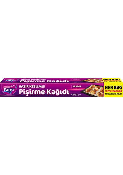 Hazır Kesilmiş Pişirme Kağıdı 16 Yaprak 42x37 cm