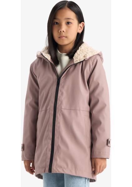 Kız Çocuk Su Geçirmez Kapüşonlu Fermuarlı Yağmurluk C5229A825AU modelleri