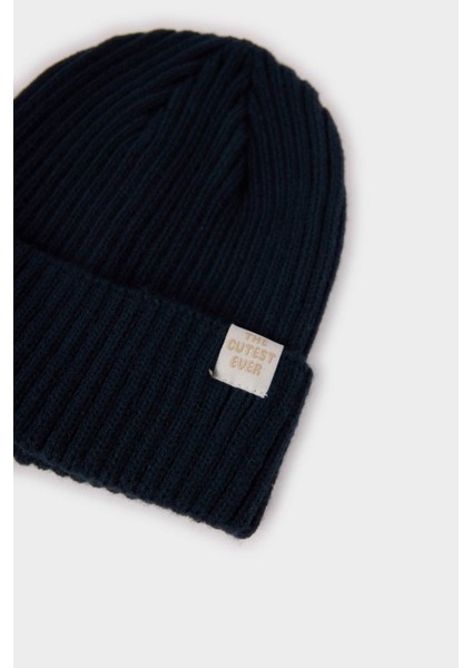 Erkek Bebek Dokuma Etiketli Triko Bere Y6262A225WN fiyatları