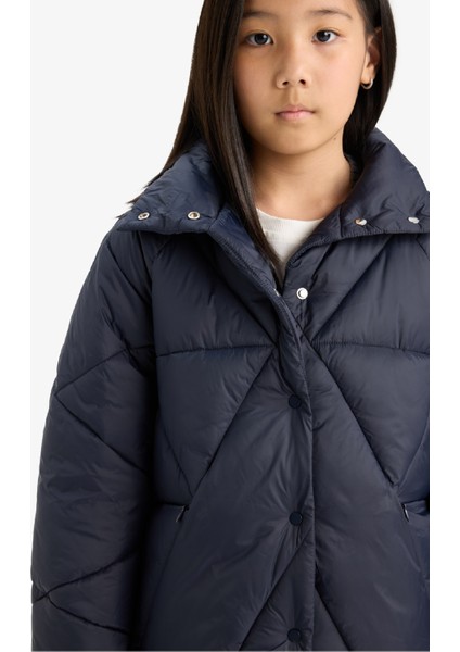 Kız Çocuk Çıtçıtlı Cepli Şişme Mont E9812A825AU fırsatları