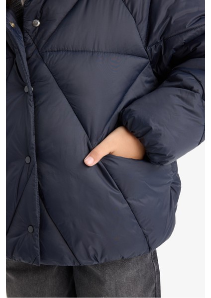 Kız Çocuk Çıtçıtlı Cepli Şişme Mont E9812A825AU indirimleri