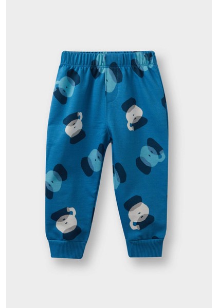 Erkek Bebek 2'li Takım Desenli Sweatshirt Eşofman Altı fiyatları