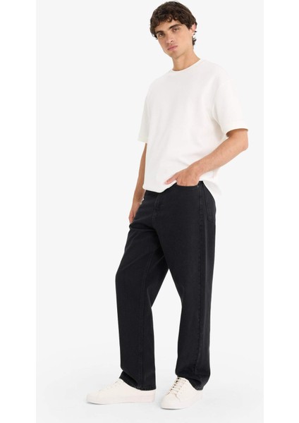 Baggy Fit Geniş Paça Jean Pantolon F2985AX25AU