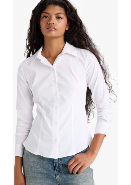 Regular Fit Bengalin Uzun Kollu Gömlek I5278AZ25AU