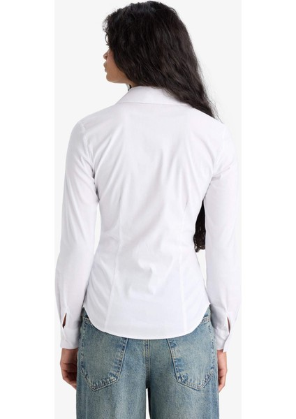 Regular Fit Bengalin Uzun Kollu Gömlek I5278AZ25AU