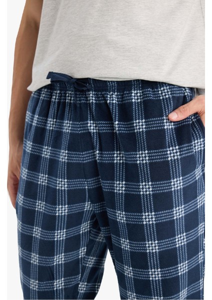 Regular Fit Kareli Cepli Polar Pijama Altı F4224AX25WN indirimleri