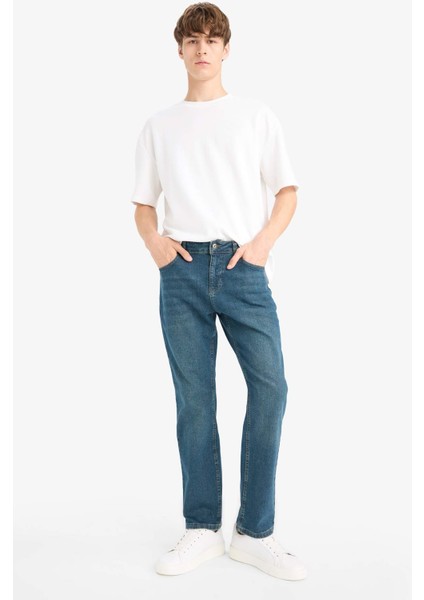 Sergio Regular Fit Normal Kalıp Normal Bel Boru Paça Jean Pantolon R9026AZ25AU