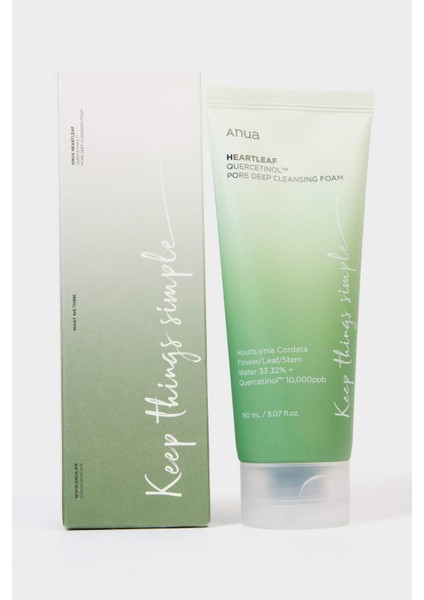 Heartleaf Kuersetinol Derin Gözenek Temizleme Köpüğü 150 ml Hassas Ciltler için Nazik Temizleyici modelleri