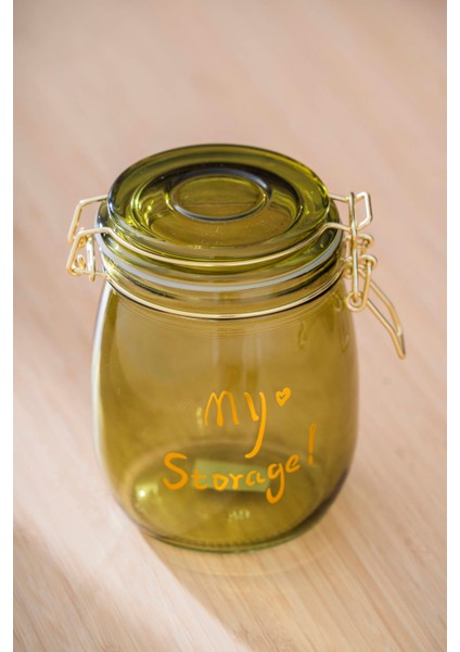 Pierre Klipsli Kapaklı Kavanoz Seti - 14 cm