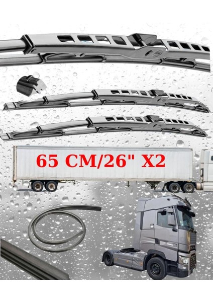 Renault T 520 Ön Silecek Süpürgesi Seti 65CM