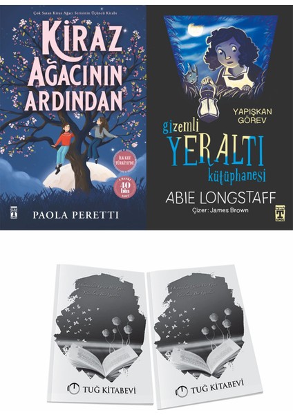 Kiraz Ağacının Ardından ve Gizem Li Yeraltı Kütüphanesi 1 Yapışkan Görev + Hediyeli