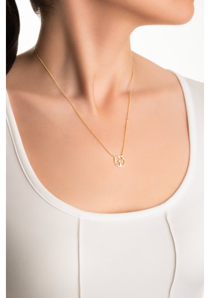 Little Cat 18 Ayar Sarı Altın Kaplama 46 cm Gümüş Kolye fırsatları