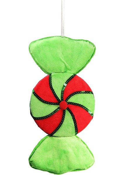 Yılbaşı Süsü Bonbon Şeker Kırmızı Yeşil 35 cm