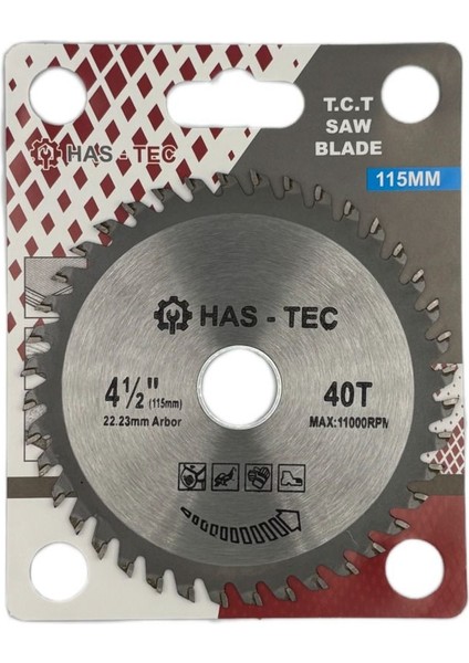 115 mm Ahşap & Sunta Kesici Testere – T.c.t Saw Blade | 115 x 1.6 x 22.23 mm 40T fiyatları