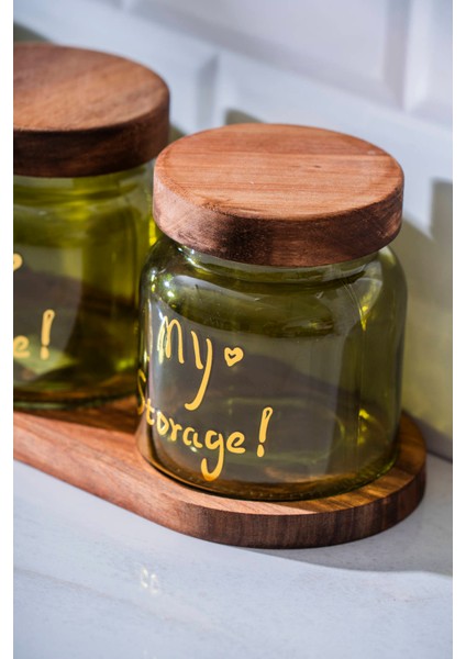 Pierre Akasya Kapaklı Kavanoz Seti - 12 cm fiyatları