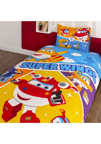 Taç Lisanslı Harika Kanatlar Fliying Tek Kişilik Pamuk Nevresim Takımı fiyatları