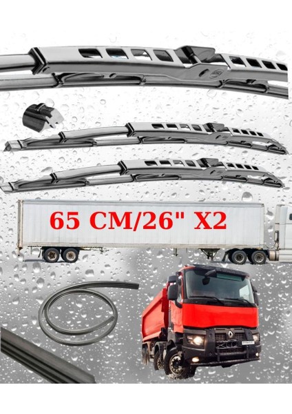 Renault K 460 Ön Silecek Süpürgesi Seti 65CM