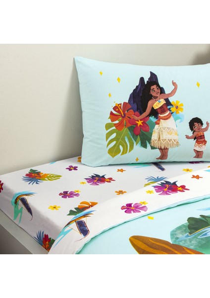 Taç Lisanslı Disney Moana Tek Kişilik Pamuk Nevresim Takımı modelleri