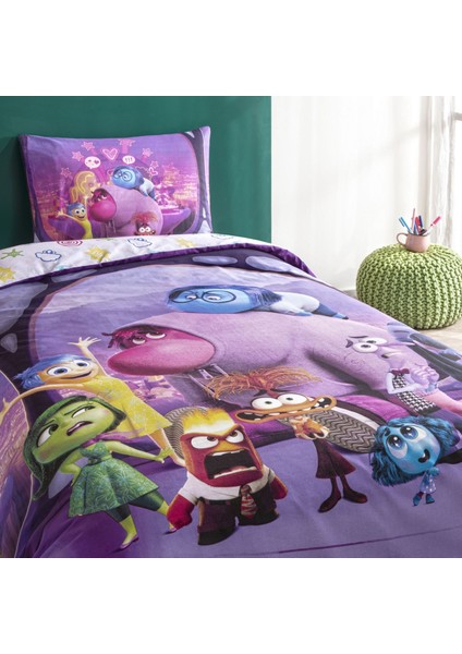 Taç Lisanslı Disney Inside Out 2 Tek Kişilik Pamuk Nevresim Takımı fiyatları