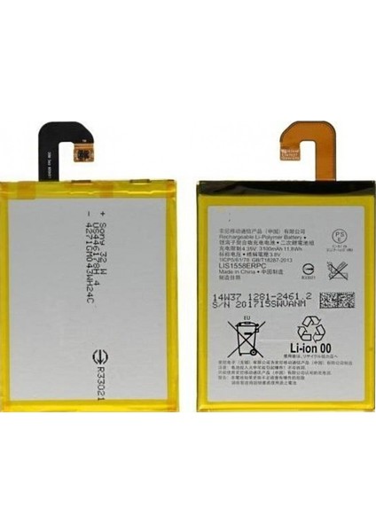 Xperia Z3 Uyumlu Sony LIS1558ERPC 3100 Mah Batarya