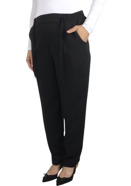 Kadın Beli Lastikli Boru Paça Pantolon Tolmera1 modelleri