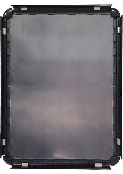 Siyah-A3 Alüminyum Çerçeve Rondo Köşe Aç Kapa Açılır Kapanır Siyah Klik Klak Çerçeve