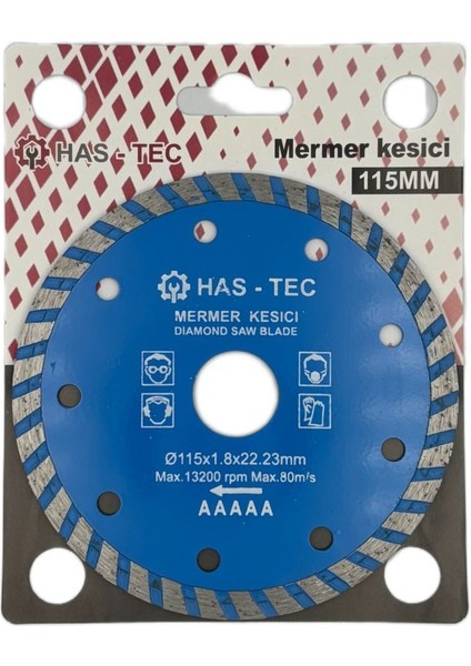 115 mm Mermer Kesici – Diamond Saw Blade | 115 x 1.8 x 22.23 mm