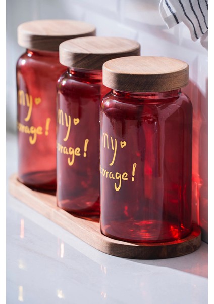 Pierre Akasya Kapaklı Kavanoz Seti - 19 cm fiyatları