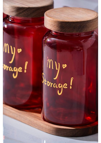 Pierre Akasya Kapaklı Kavanoz Seti - 19 cm modelleri