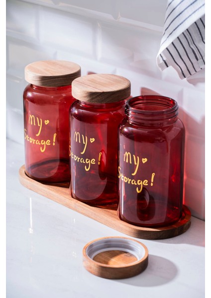 Pierre Akasya Kapaklı Kavanoz Seti - 19 cm fırsatları